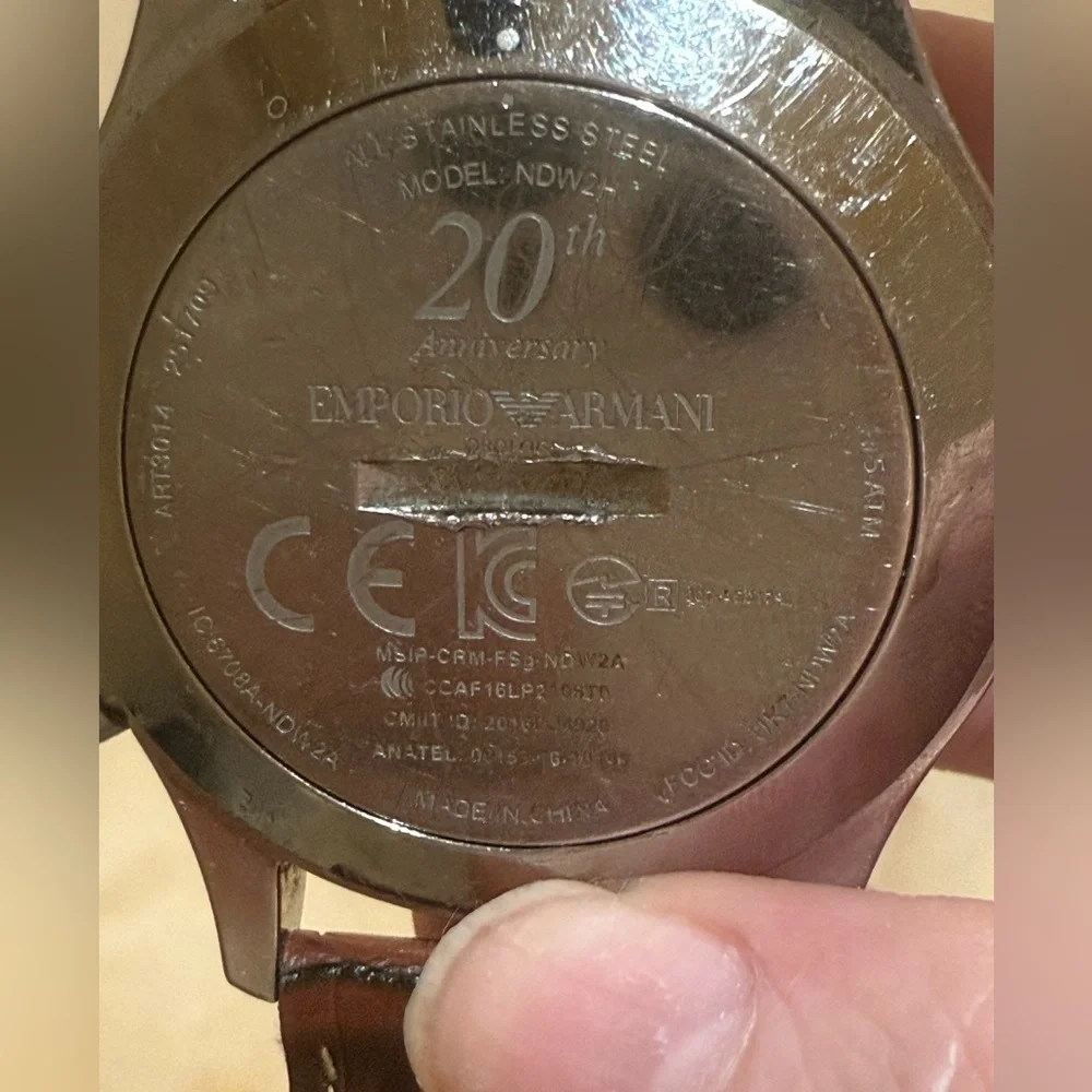 Emporio Armani 44mm Connected Hybrid Smartwatch - 20th Anniversary Edition